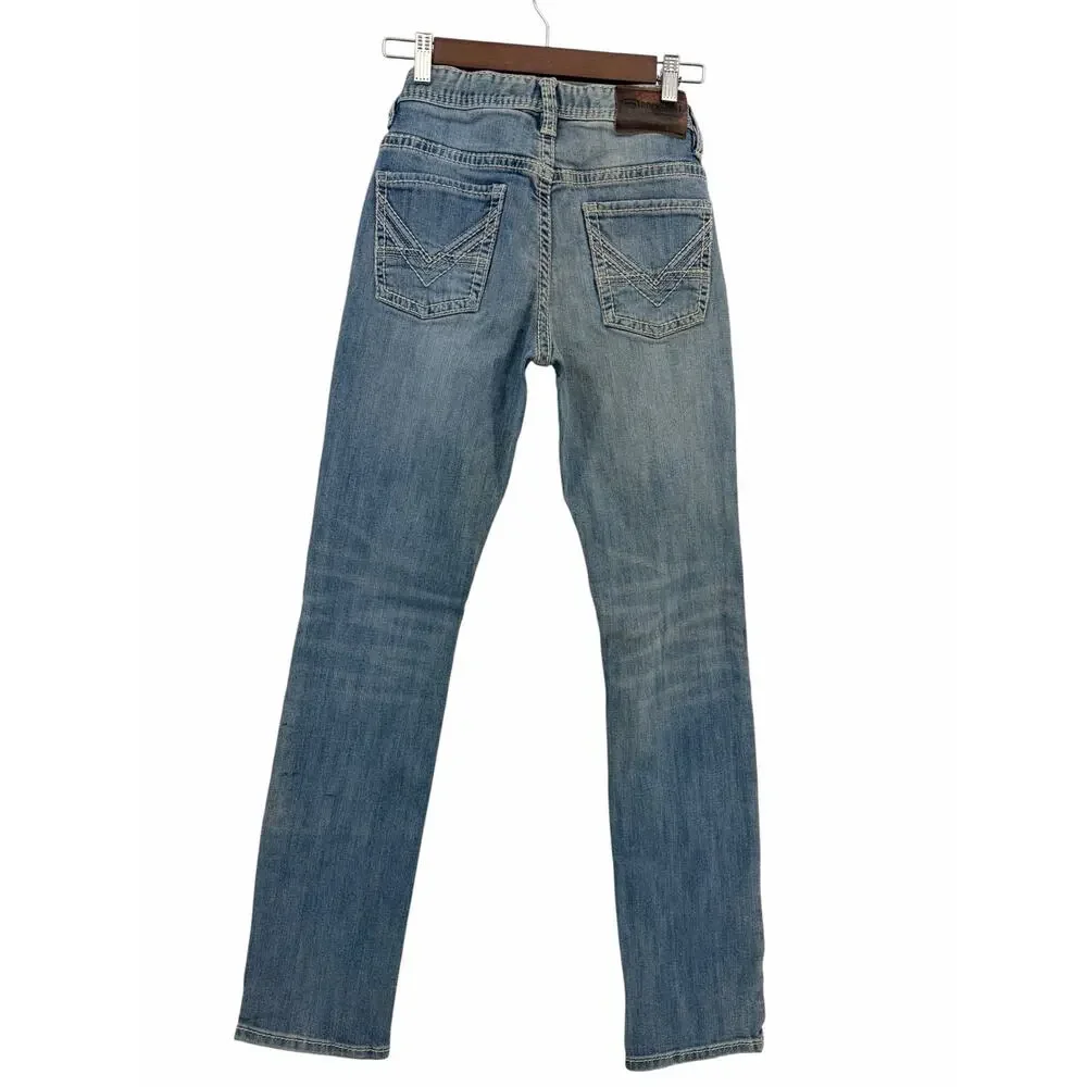 Rock & Roll Denim Revolver Boys Jeans 18R Slim Fit Medium Wash Stretch Western‎